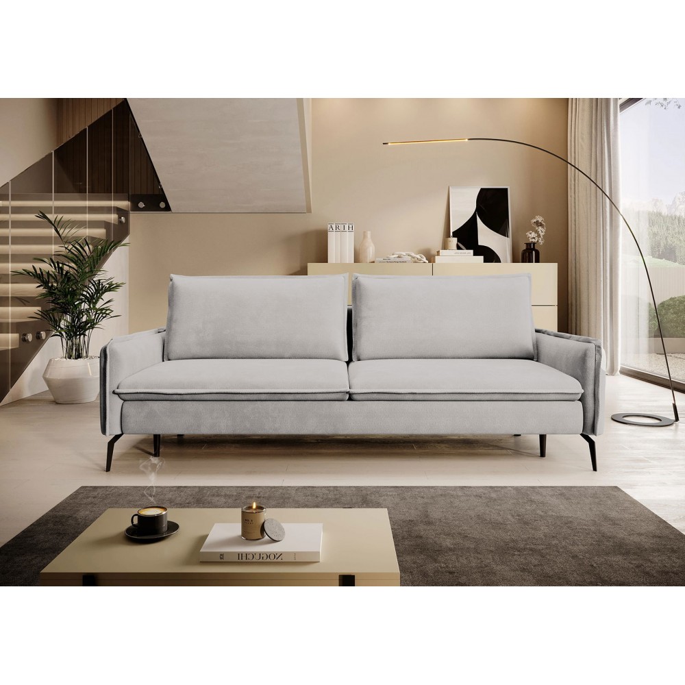 Καναπές Nebel τριθέσιος-Ekrou 223x107x74