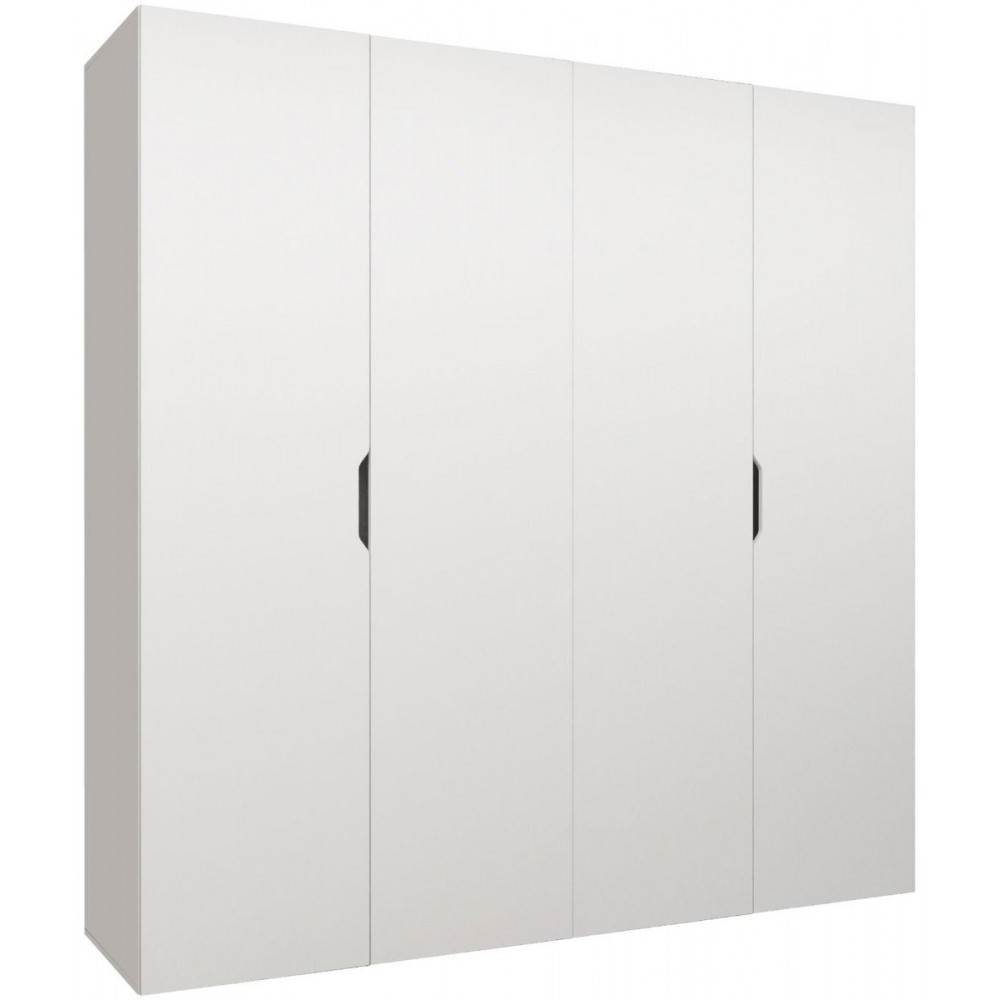 Ντουλάπα Malaga τετράφυλλη-Leuko