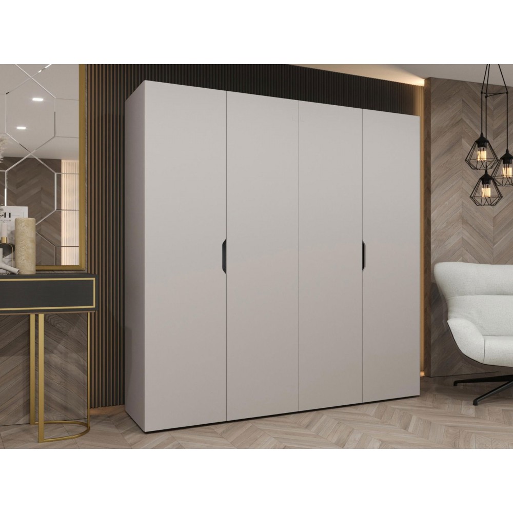 Ντουλάπα Malaga τετράφυλλη-Cashmere