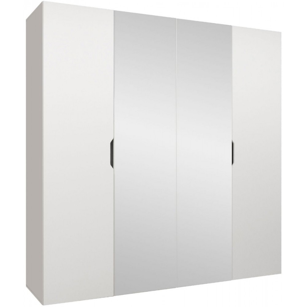 Ντουλάπα Malaga plus τετράφυλλη-Leuko