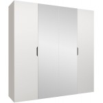 Ντουλάπα Malaga plus τετράφυλλη-Leuko