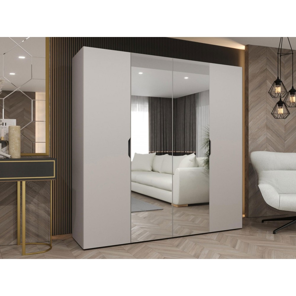 Ντουλάπα Malaga plus τετράφυλλη-Cashmere