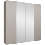 Ντουλάπα Malaga plus τετράφυλλη-Cashmere