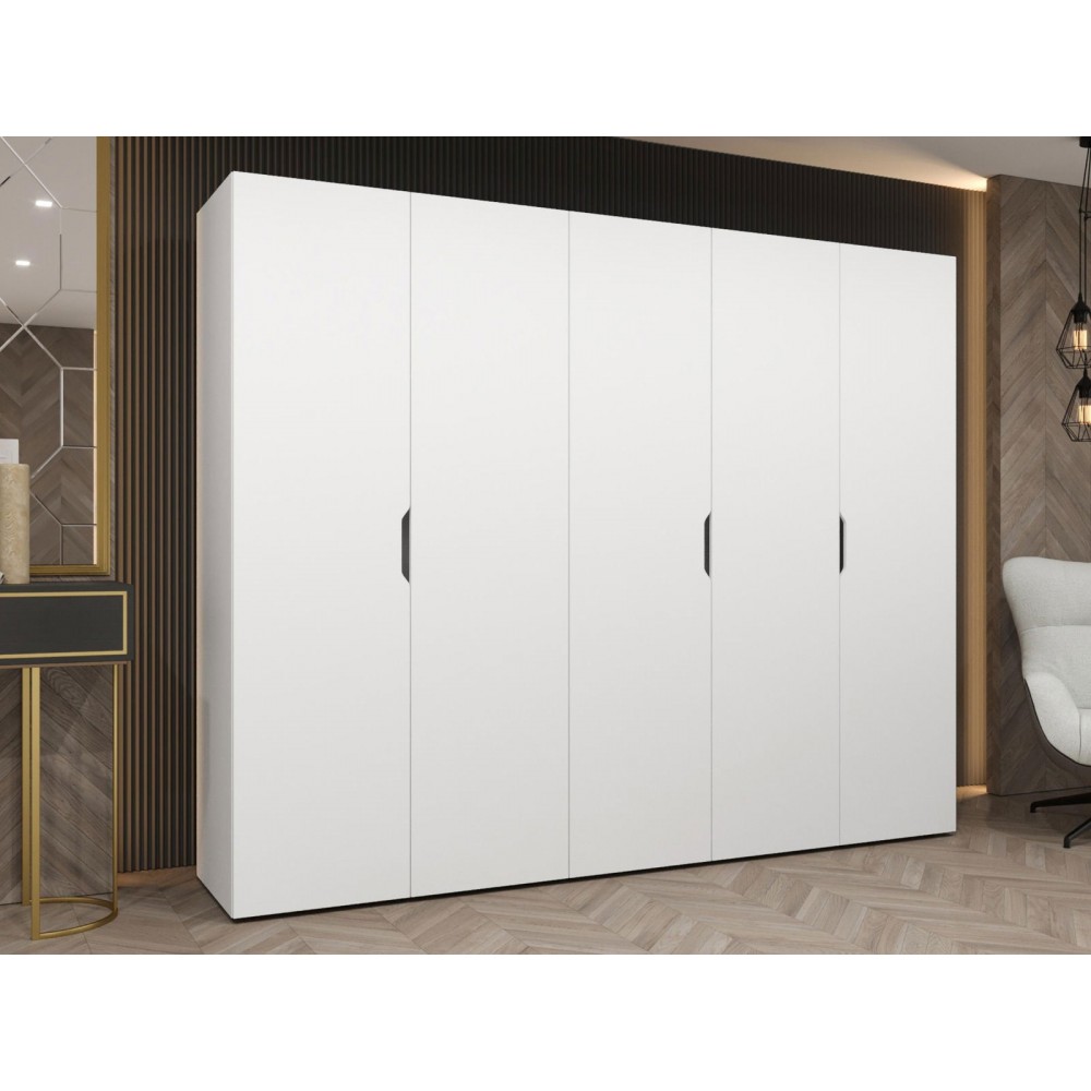 Ντουλάπα Malaga πεντάφυλλη-Leuko