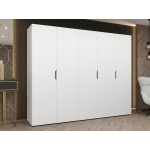 Ντουλάπα Malaga πεντάφυλλη-Leuko