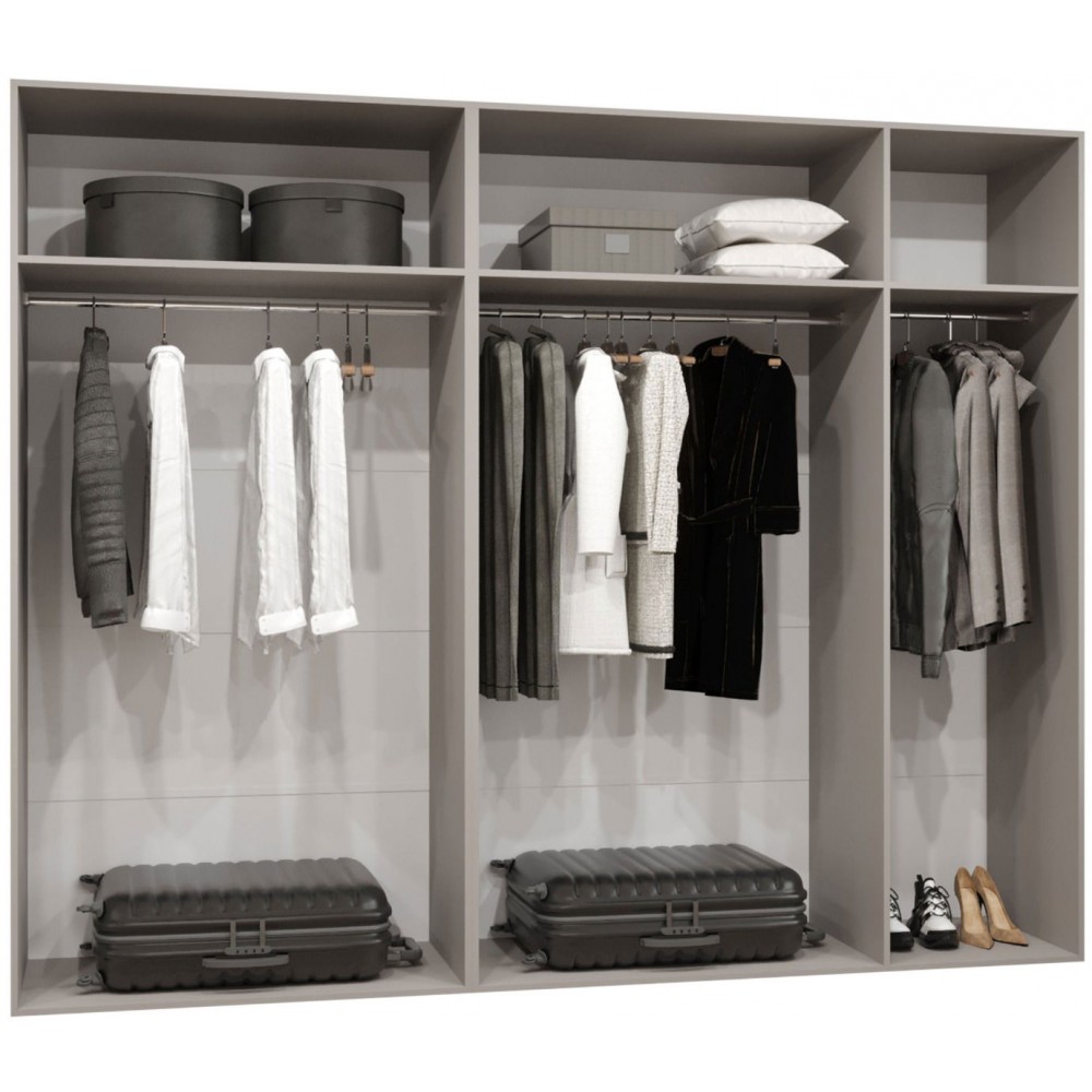 Ντουλάπα Malaga πεντάφυλλη-Leuko