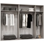 Ντουλάπα Malaga πεντάφυλλη-Leuko