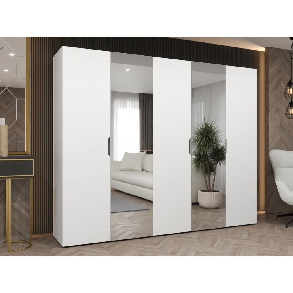 Ντουλάπα Malaga plus πεντάφυλλη-Leuko