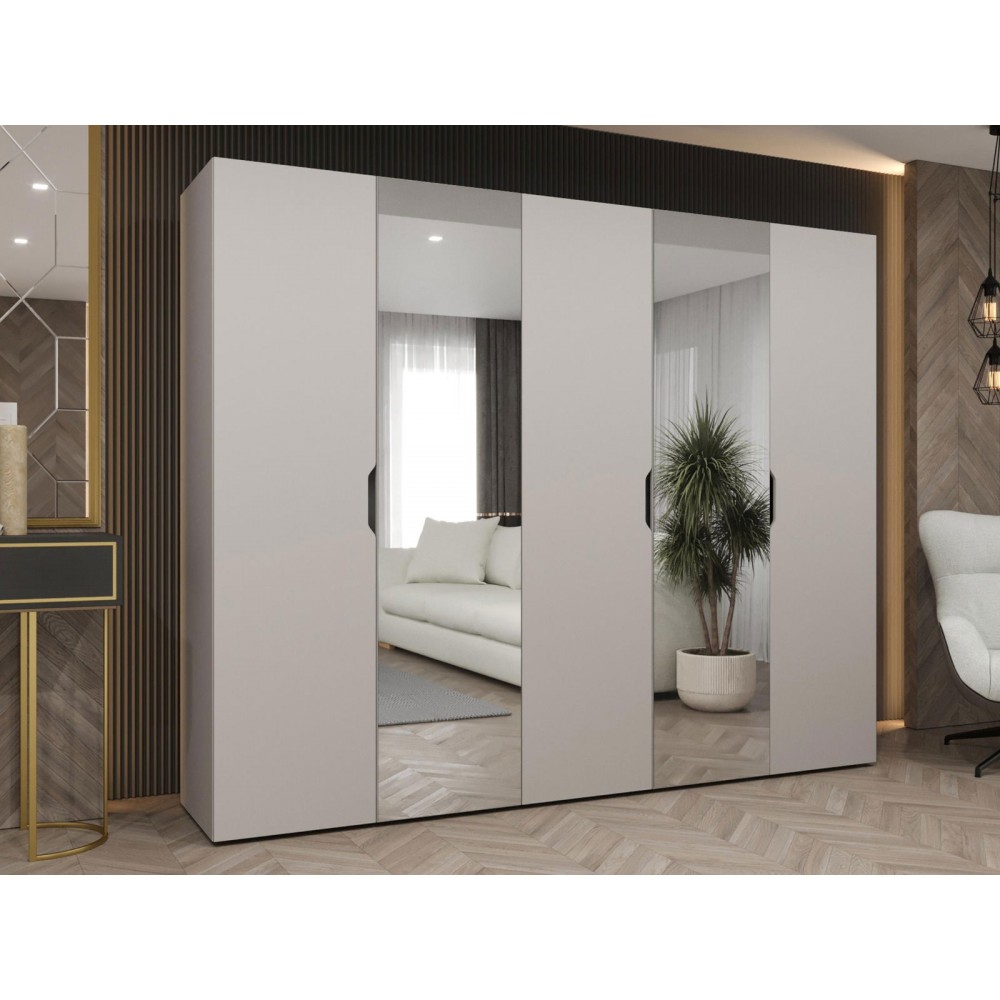 Ντουλάπα Malaga plus πεντάφυλλη-Cashmere