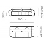 Καναπές Rabbit διθέσιος-Mple Skouro