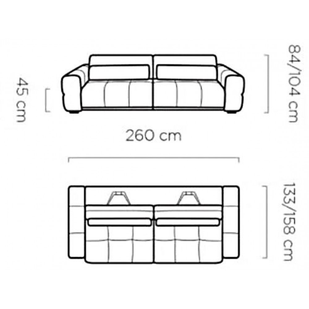 Καναπές Rabbit διθέσιος-Gkri