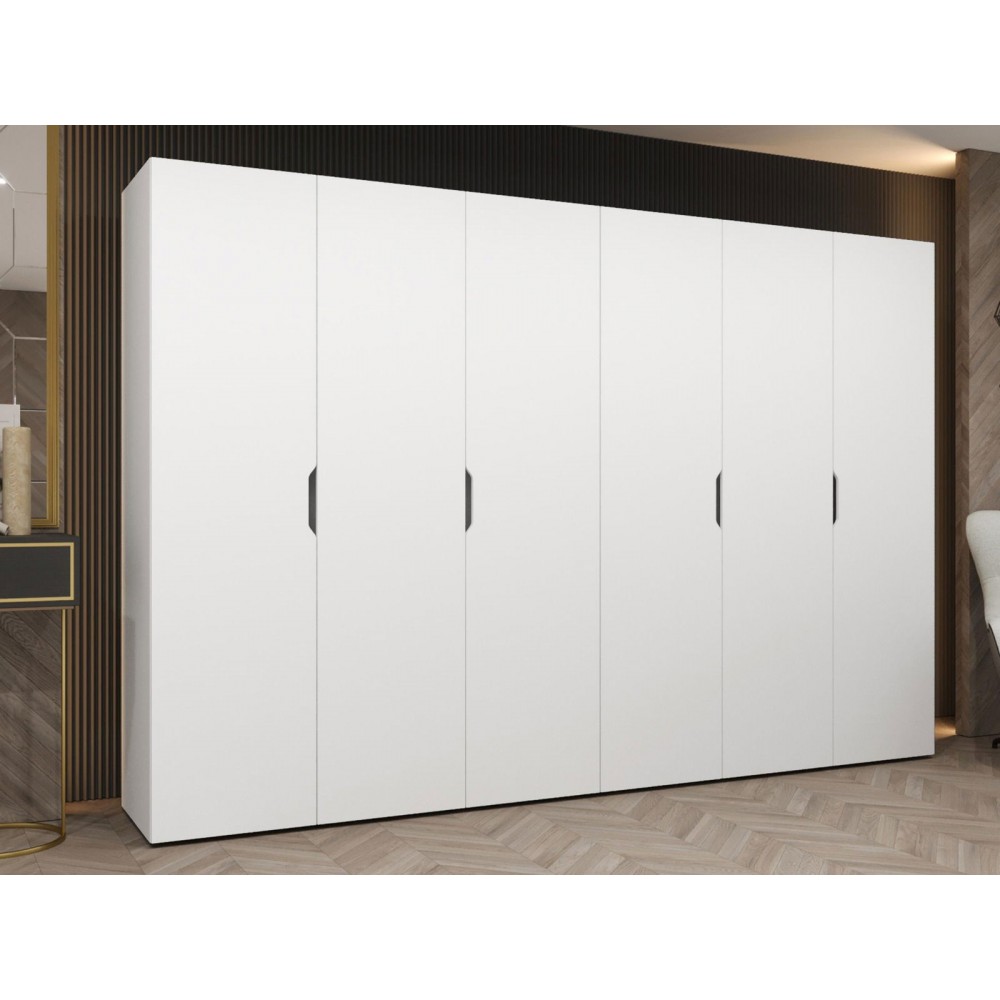 Ντουλάπα Malaga εξάφυλλη-Leuko