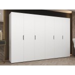 Ντουλάπα Malaga εξάφυλλη-Leuko