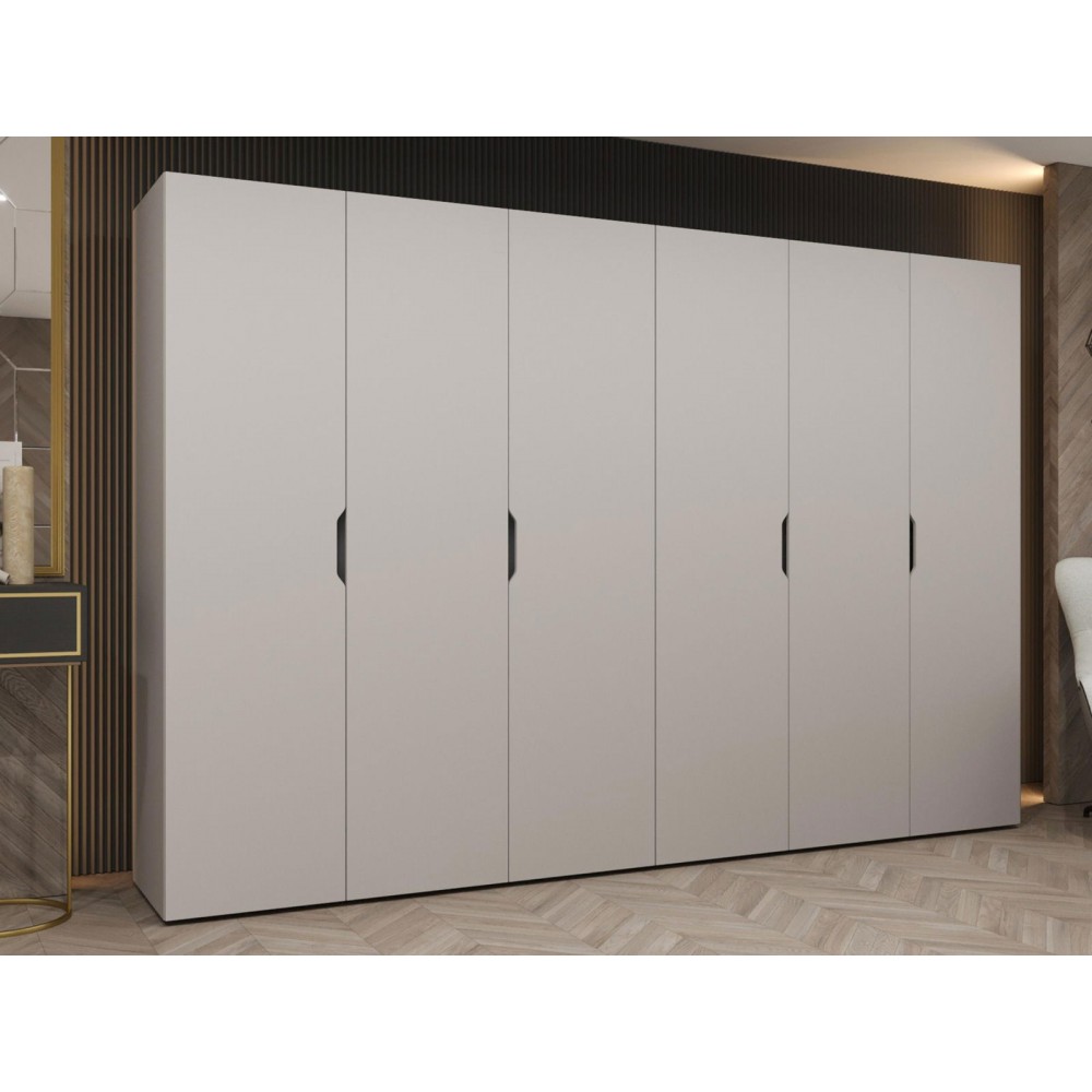 Ντουλάπα Malaga εξάφυλλη-Cashmere