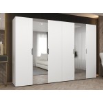 Ντουλάπα Malaga plus εξάφυλλη-Leuko