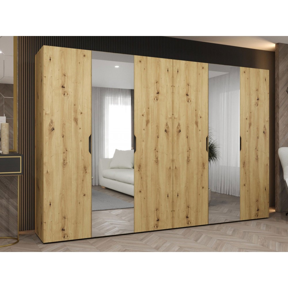 Ντουλάπα Malaga plus εξάφυλλη-Artisan