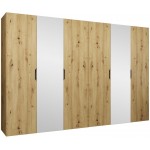 Ντουλάπα Malaga plus εξάφυλλη-Artisan