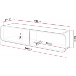 Κρεμαστό έπιπλο τηλεόρασης Rene 2D