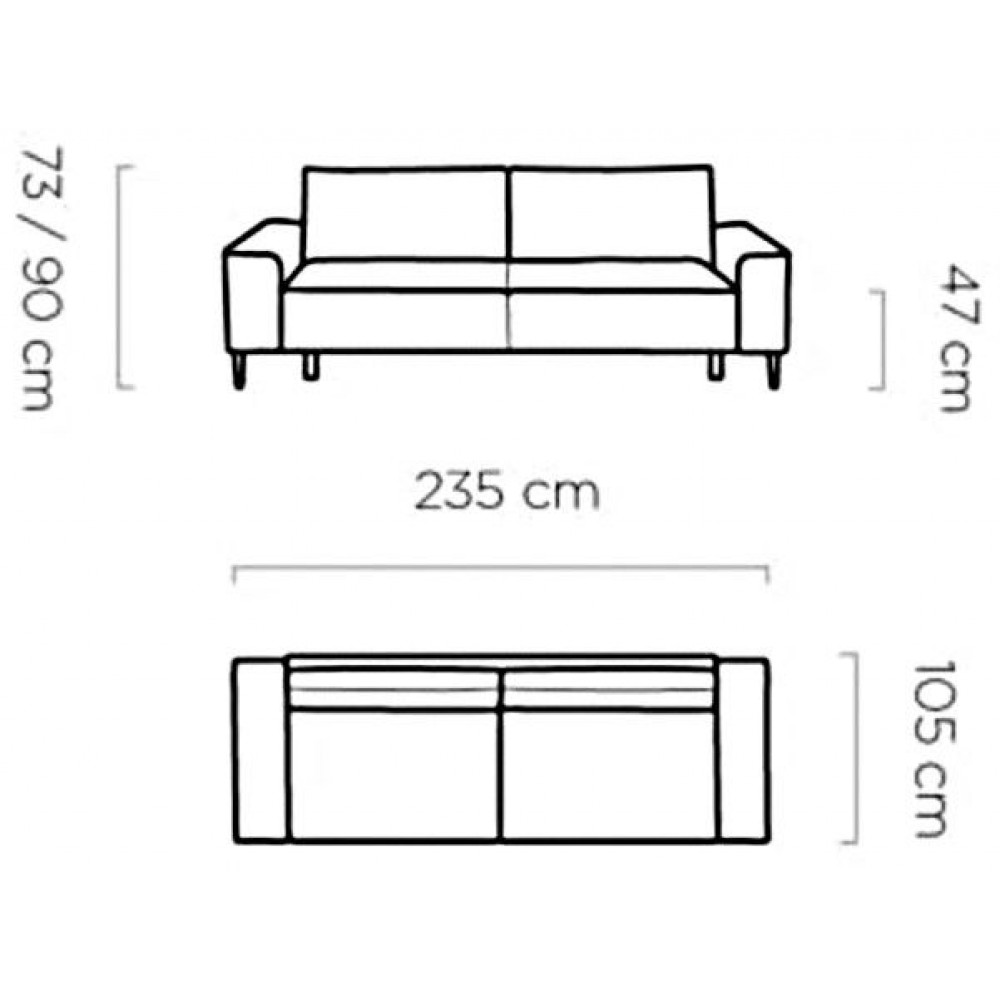 Καναπές Kaelen διθέσιος-Xaki