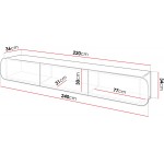 Κρεμαστό έπιπλο τηλεόρασης Rene 3D