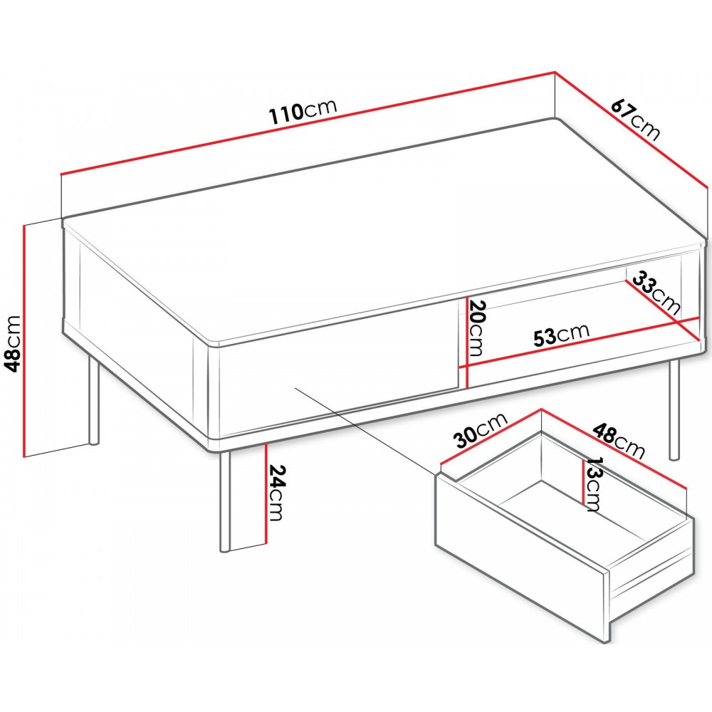 Τραπεζάκι σαλονιού Epiro EP-08