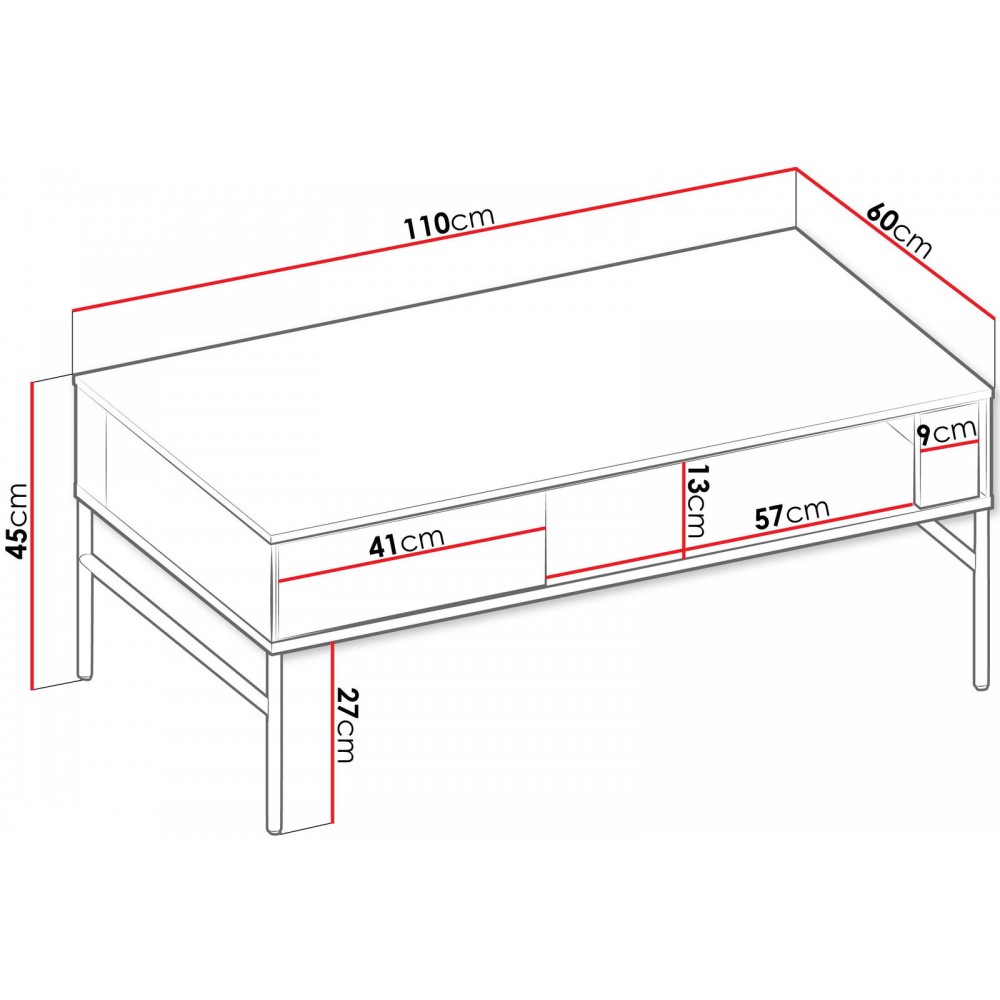 Τραπεζάκι σαλονιού Visso VI-09