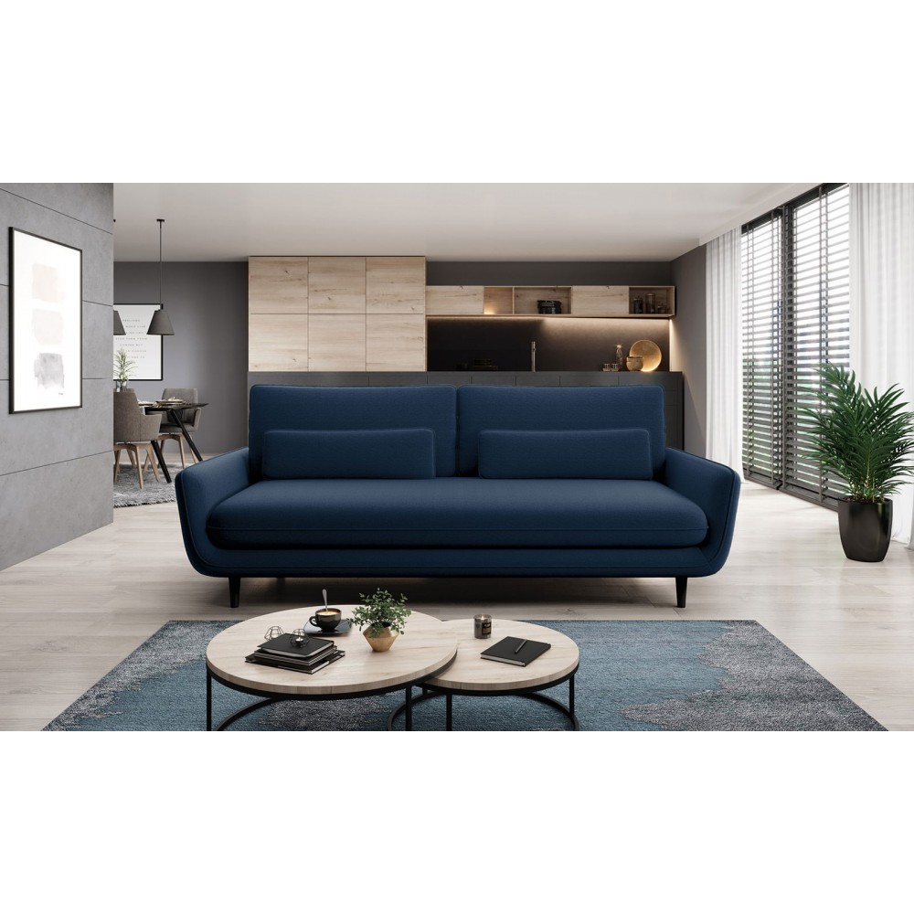 Καναπές Sirano διθέσιος-Mple Skouro 230x107x73