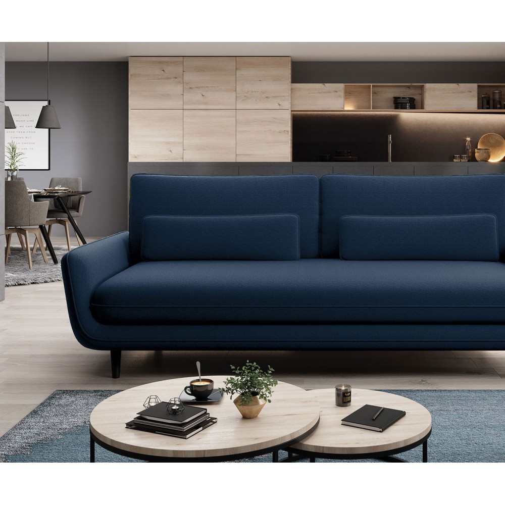 Καναπές Sirano διθέσιος-Mple Skouro 230x107x73