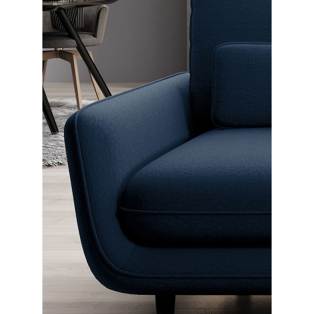 Καναπές Sirano διθέσιος-Mple Skouro 230x107x73