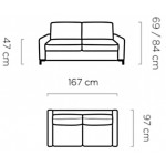 Καναπές - κρεβάτι Tilos-Mple Skouro