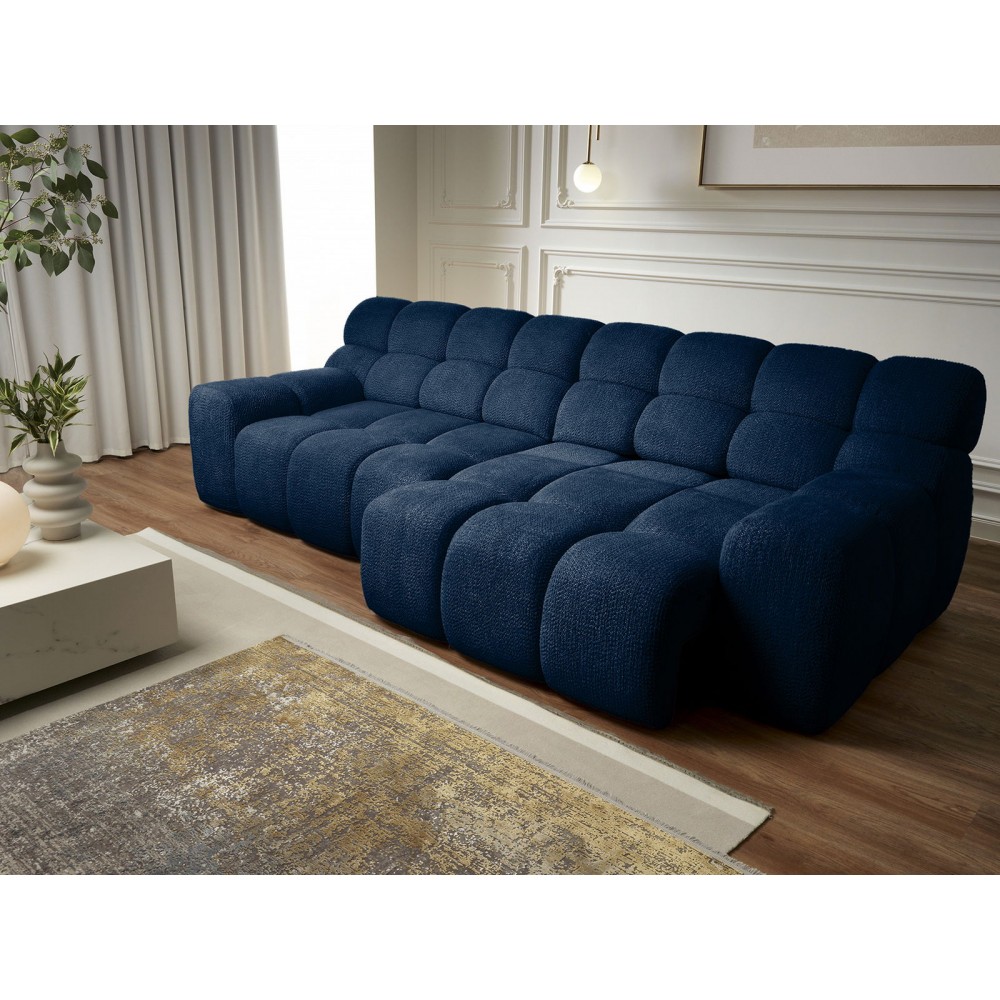 Καναπές Chenille τριθέσιος-Mple Skouro