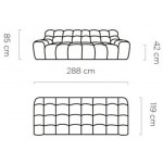 Καναπές Chenille τριθέσιος-Gkri