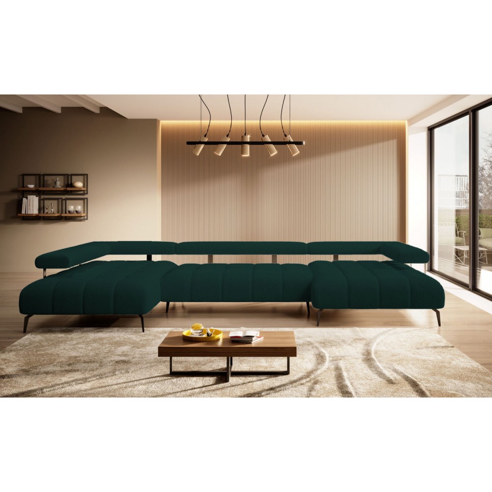 Γωνιακός καναπές Magnito Plus-Prasino-Δεξιά