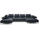 Γωνιακός καναπές Magnito Plus-Gkri Skouro-Αριστερή