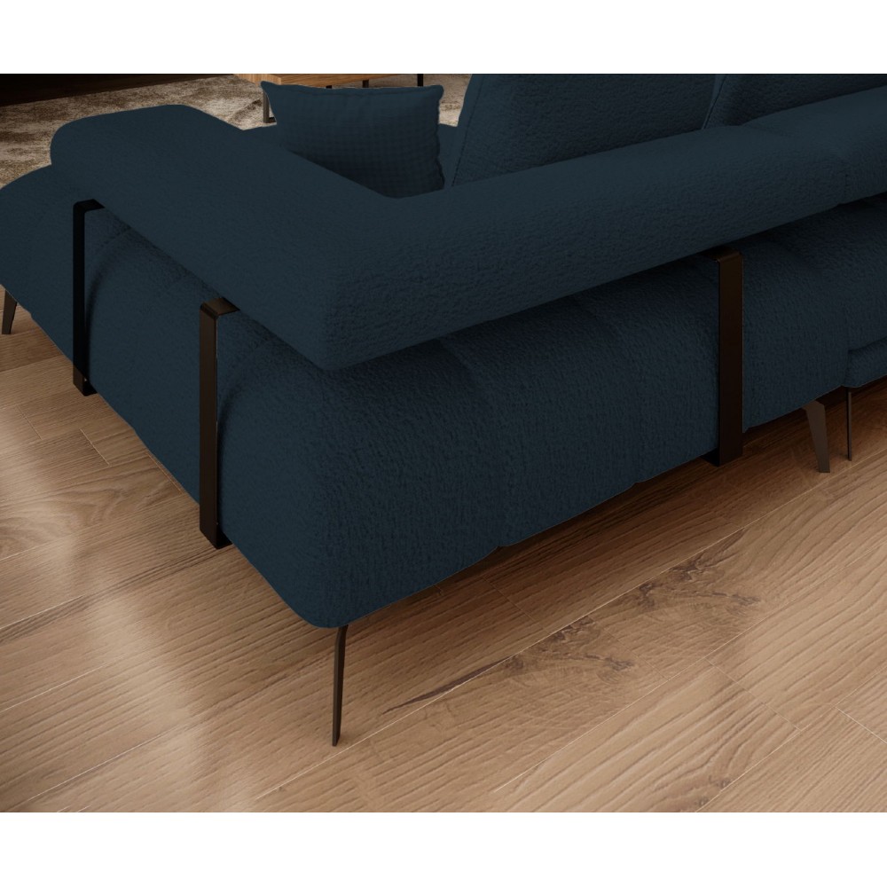 Γωνιακός καναπές Magnito Plus-Gkri Skouro-Αριστερή