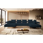 Γωνιακός καναπές Magnito Plus-Gkri Skouro-Δεξιά