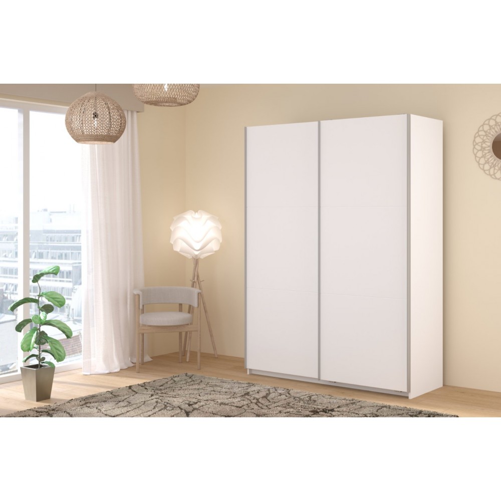 Ντουλάπα Lynch συρόμενη-Leuko-Μήκος: 150 εκ. 148x59x203