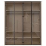 Ντουλάπα Dutchess τετράφυλλη glass