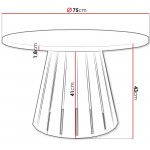 Τραπεζάκι σαλονιού Circolo-Leuko