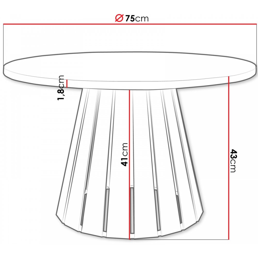 Τραπεζάκι σαλονιού Circolo-Tobacco