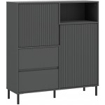 Μπουφές Anel Slim-Anthraki 105.4x40x117.2