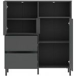 Μπουφές Anel Slim-Anthraki 105.4x40x117.2