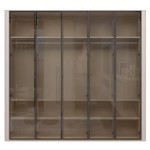 Ντουλάπα Dutchess πεντάφυλλη glass 243x56x225