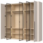 Ντουλάπα Dutchess πεντάφυλλη 3 glass