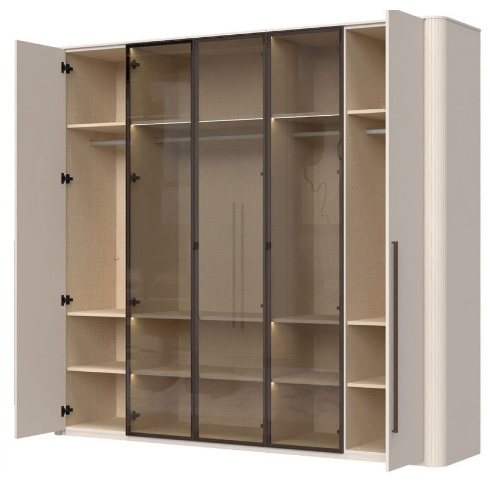 Ντουλάπα Dutchess πεντάφυλλη 3 glass