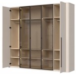 Ντουλάπα Dutchess πεντάφυλλη 3 glass