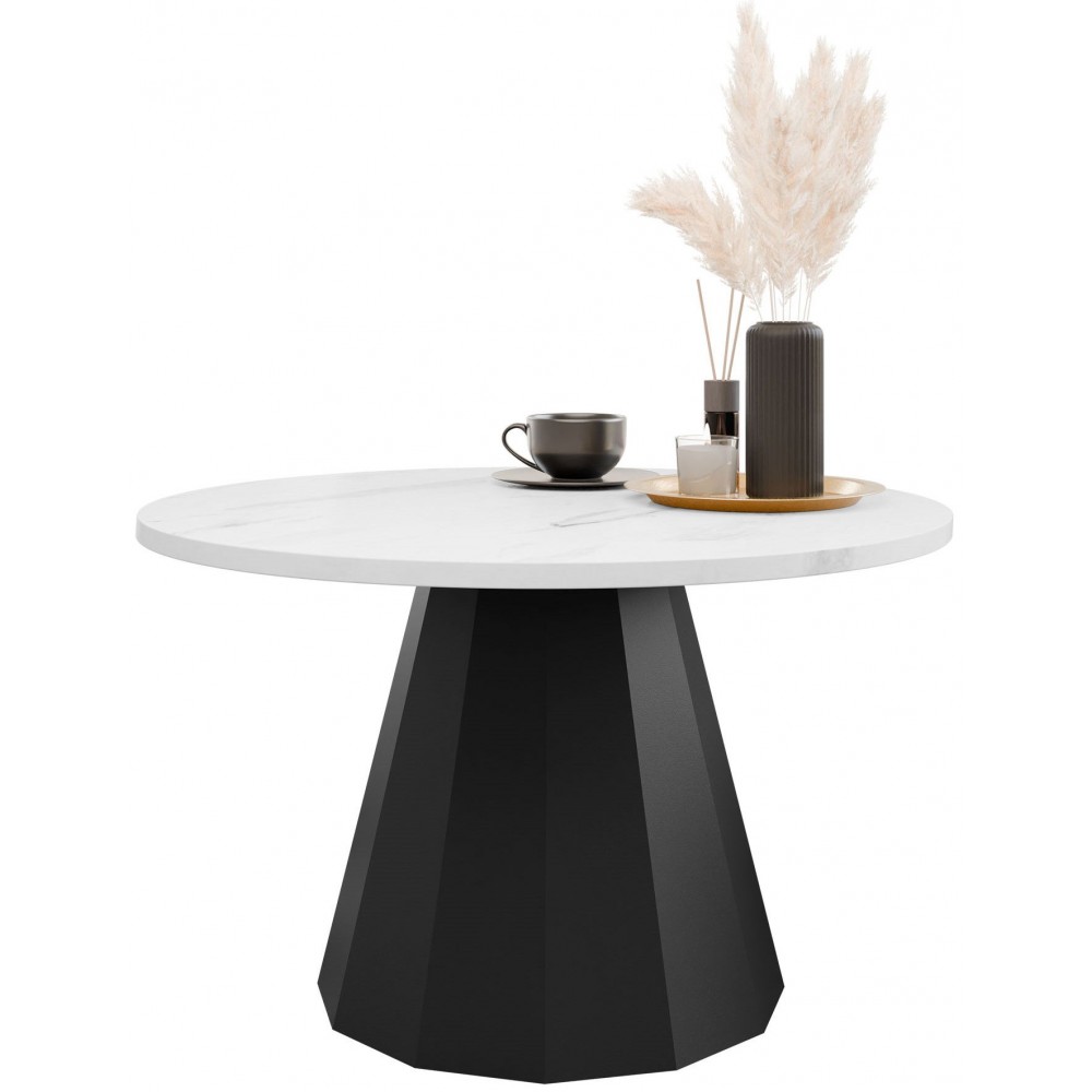 Τραπεζάκι σαλονιού Elipse-Leuko Marmaro