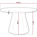 Τραπεζάκι σαλονιού Elipse 75x75x45