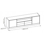 Έπιπλο τηλεόρασης Calma