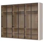 Ντουλάπα Dutchess εξάφυλλη glass